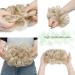 Bleach Blond & Bleach White Messy Curly Hair Bun Extension for Women - 35g Synthetic Scrunchie Updo Hairpiece - Buy Online on GoSupps.com