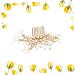 DOITOOL Bridal Hair Accessories Wedding Hair Comb Golden Hair Comb Wedding Hair Jewelry Pearl Hair Comb Tiara Women Hairpin Bridal Headdress The Flowers Headgear Hair up Bride - Buy Online on GoSupps.com