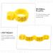 Yardwe 100pcs Poultry Marking Ring Farm Marker Tools Pigeons Ring Bands Ankle Pigeon Ring Lettering 3x1.8cm Yellow - Buy Online on GoSupps.com