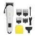 Hair Clipper Electric Hair Clipper Ergonomic Handle Powerful Easy Grip Curved with 4 Guide Combs for Salon