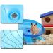 Silent Hamster Wheel Hamster Flying Saucer Plastic Running Wheel Playing Toy Hamster Running Sports Wheel for Gerbils Squirrels Guinea Pig Syrian Small Animals Pets - Buy Online on GoSupps.com