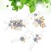 NUOBESTY Wedding Hair Piece Blue Hair Accessory Set - 4PCS Decorative Pearl Comb Hairpins for Brides and Girls - Buy Online on GoSupps.com
