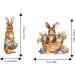 Cake Topper for Easter | Cartoon Paper Bunny Cupcakes Toppers Seasonal Decors for Spring Party for Photo Wall Candy Box Cupcakes Photo Booth Background Cemeli - Buy Online on GoSupps.com