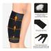 Adjustable Calf Compression Bandage - Neoprene Support for Men & Women | Reduce Swelling Alleviate Pain Aid Muscle Recovery Black - Buy Online on GoSupps.com