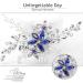Olbye Blue Rhinestone Wedding Hair Comb - Bridal Hair Accessory for Bride & Bridesmaids - Buy Online on GoSupps.com