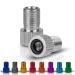 Drahtesel bicycle valve adapter DV & SV (Dunlop & French valve) to AV (car valve) with sealing ring (silver 2) silver 2