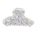 HUSHUI Hair Claw Clips Non Slip Flower Claw Clips Elegant Flower Design Spring Claw Clip for Women and Girls Thin Thick Hair (Light Blue)