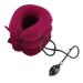 Neck support neck pain breakthrow inflatable neck collar inflatable cervical tensile mechanism adjustable head and neck massage device relieves neck pain (red)