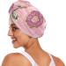 Pugs Doughnuts Hair Towel 2 Pack | Super Absorbent Quick Dry Hair Turbans for Women & Girls - Buy Online on GoSupps.com