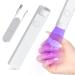 Mini UV Nail Lamp for Gel Nails Handheld UV Light for Nails Portable Led Nail Lamp 3W Nail Dryer for Curing Gel Polish Nail Glue Gel USB Nail Light Flashlight for Home DIY Manicure(White)