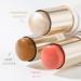 Trio Contour Sticks Set - Highlighter Bronzer & Blush for Natural Dewy Makeup | 45g/1.6fl.oz | Light Champagne Peach | Enhance Cheeks & Lips - Buy Online on GoSupps.com