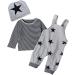 Baby Boys 3pcs Cotton Romper Outfit Set | Grey | 6-9 Months - Buy Online on GoSupps.com