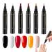  scyca 6 Pcs Gel Nail Pen Set Quick Dry Nail Art Pen No UV Nail Polish Accessories for Professional Manicure - Buy Online on GoSupps.com