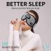 Heated Eye Mask with Bluetooth Headphones - SYPVRY Wireless Sleep Eye Mask for Relaxation & Dry Eyes - USB Heated Compression Mask with Timer Control - Grey - Buy Online on GoSupps.com