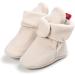 TMEOG Baby Booties Slippers - Infant Boots for Boys & Girls 12-18 Months - Winter Sock Crib Shoes - Beige - Buy Online on GoSupps.com