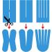 BB Sport Kinesiology Tape 5cm x 5m - Dark Blue - Elastic Waterproof Muscle Strapping Bands + E-book & Application Brochure | Best for Physio & Sports Recovery - Buy Online on GoSupps.com
