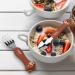 Vicloon Baby Fork and Spoon Set - 4PCS Stainless Steel Cutlery for Children | Short Handle Training Tableware | Ergonomic Design for Self-Feeding | Bear Design - Buy Online on GoSupps.com