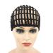 Adjustable Black Wig Cap with Elastic Band and Hair Clips for Braided Crochet Wig Making - Buy Online on GoSupps.com