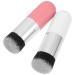 Uonlytech Make Up 2Pcs Foundation Brush Chubby Professional Makeup Brush Blending Liquid Cream or Powder Blush for Women Daily Travel Makeup Applicator ( White) Makeup Sets