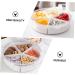 Zerodeko Dried Fruit Plate Lunchbox Nuts Tray Meal Plan Containers Ceramic Clear Snack Container Japan Candy 26X7.5CM White - Buy Online on GoSupps.com