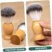 Minkissy Men's Shaving Brush Set - Portable Wooden Handle Razor Brush with Goat Hair Nylon Wool & Stainless Steel - 8 Pieces Ideal for Grooming - Buy Online on GoSupps.com