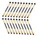 Beavorty 20pcs Double Ended Eyeshadow Brush Makeup Eyeshadow Brush Makeup Brush Makeup Eye Brush Eye Shadow Brush for Makeup Eyeshadow Brush for Women Eye Brush for Eyeshadow Eye Makeup 12.50X0.50X0.50CM Golden