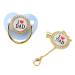 Premium Silicone Rhinestone Pacifier for Babies 6-18 Months | Safe & Funny Design | Teething Relief (Blue) - Buy Online on GoSupps.com