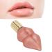 Moisturizing Lip Plumper Gloss - Metallic Nude Ginger Mint | Hydrating Lip Fuller Serum for Luscious Lips - Buy Online on GoSupps.com