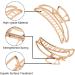 Large Hair Claw Clips for Women Dinghao Big Hair Clip for Girls Thick Hair Non-slip Strong Hold 3 PCS Metal & 3 PCS Plastic Gold - Buy Online on GoSupps.com