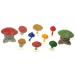 Hickoryville Mushroom Decor Bundle - A Collection of Mini Mushrooms, 2 Meditating Mushrooms & A Gift Card