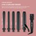 Bombay Hair Curling Wand Set - 5 in 1 Professional Tourmaline Curling Iron Kit with Heat Resistant Glove & Temperature Control | Perfect for Salon-Quality Curls - Buy Online on GoSupps.com