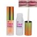 2PCS Day & Night Lip Plumping Oil Set Lip Plumper Ginger + Mint Lip Serum Lip Plumping Gloss Moisturizing Reduced Lip Lowners