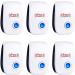 Pest Repeller Device Plug-in Insect Repellent for Spiders Mices Mosquitoes Roaches Bugs Flies for Home Indoor -Non-Toxic Eco-Friendly Human & Pet Safe Pack of 6