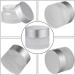 4 Pieces Empty Cosmetic Pots Glass Travel Cosmetics Container Jars with with Plastic Lids for Sample Creams 100g / 100ml Women Creams Make-up Sample Containers Round Silver - Buy Online on GoSupps.com