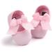 LACOFIA Baby Girls Christening Shoes | Anti-Slip Soft Sole Prewalkers | 3-6 Months | Pink - Buy Online on GoSupps.com