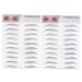 NOLITOY 2pcs 3d Eyebrow Stickers Eyebrow Makeup Kit Eyebrow Transfer Stickers Template Eyebrow Trimming Miss