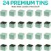 Hearts & Crafts 8 oz Mint Square Candle Tins - 24-Pack Bulk Jars for Candle Making, Arts & Crafts, Storage, Gifts - Empty Candle Jars with Lids - Buy Online on GoSupps.com