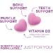 Premium Sugar-Free Calcium Gummies with Vitamin D3 for Bone Health - 60 Berry Flavor Chews - Buy Online on GoSupps.com