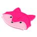Beavorty fox scrub makeup brush cleaning mat silicone makeup brush cleaner mat makeup brush cleaning pad makeup brush cleaning mat brush cleaning pad silicone washer Silica gel simple 17x15cm Rosy