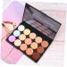 FRCOLOR 15 Makeup Tray | Versatile Cream & Powder Face Palette for Flawless Concealing & Contouring | International Shipping Available - Buy Online on GoSupps.com
