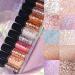 Go Ho 6 Colors Glitter Eyeshadow Makeup - Long-Wearing Liquid Glitter Eyeliner & Diamond Shine Eye Stick - Highly Pigmented Shimmer for Women - International Shipping Available - Buy Online on GoSupps.com