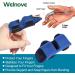Welnove Finger Splint - 2 PCS Finger Brace for Trigger Finger Broken Fingers | Support & Stabilization for Index Middle Ring Finger - Blue Style B - Buy Online on GoSupps.com