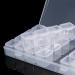 Natudeco 28 Grids Nail Rhinestone Box Craft Bead Storage Box Replaceable Nail Embellishment Storage Box for Jewel Crystal - Buy Online on GoSupps.com
