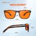 BloomoAK 99% Blue Light Blocking Gaming Glasses - Anti-Fatigue Orange & Brown Tortoise Rectangular - Buy Online on GoSupps.com