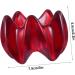 TOVINANNA Massage Tool Set - 2 PCS Deep Tissue Scraper & Body Massage Board for Muscle Relaxation - Flower Shape Resin Red  - Buy Online on GoSupps.com