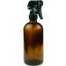 16 oz Empty Amber Glass Spray Bottle for Essential Oils & Cleaning - Durable Trigger Sprayer with Mist/Stream Setting - Buy Online on GoSupps.com