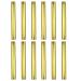 Zelerdo 12 Pieces Aluminum Track Field Relay Batons for Outdoor Field Race Tools Gold