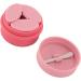 Silicone Cream Jars with Spoon Travel Silicone Makeup Container Refillable Empty Trinkets Pills Portable Proof for Outdoor Use (Pink) - Buy Online on GoSupps.com