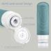 Brovamo Silicone Travel Bottles 90ml Set 4 Leak-Proof Travel Containers for Shampoo & Toiletries | Portable Travel Organizer Neutral Series  - Buy Online on GoSupps.com