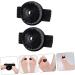 FOMIYES Magnetic Toe Covers - Set of 2 | Flex Tools for Body Sculpting | Drainage & Therapeutic Ring | Black Leather Magnet Toe Separators - Buy Online on GoSupps.com
